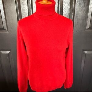 Ralph Lauren Sport 85% Silk 15% Cashmere turtleneck sweater RED